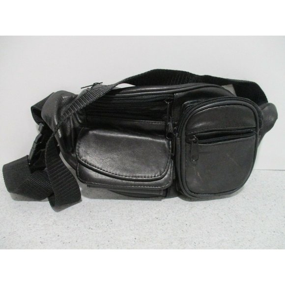 *Fanny Pack Waist Black Multifunction Adjustable Strap Zip Closure Hip P… - Picture 4 of 6
